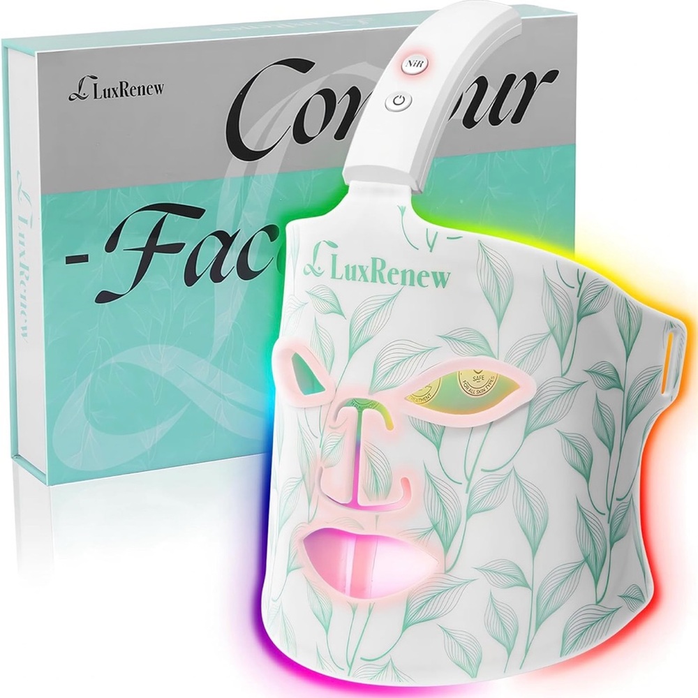 LED Face Mask - White and Green